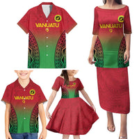 Custom Vanuatu Cricket Family Matching Puletasi and Hawaiian Shirt 2024 Polynesian Pattern Sporty Style LT14 - Polynesian Pride