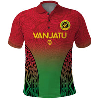 Custom Vanuatu Cricket Polo Shirt 2024 Polynesian Pattern Sporty Style