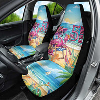 Flamingo Aloha Hawaii Car Seat Cover It's 5 O’Clock Somewhere Tropical Vibes - Polynesian Pride