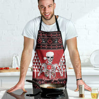 Personalized Hawaii Skull Christmas Apron Mele Kalikimaka Hawaiian Kakau - Polynesian Pride