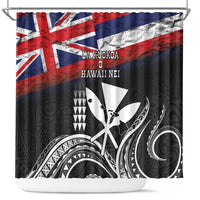 Hawaii Independence Day Shower Curtain La Kuokoa - Happy 28th November LT14 Black - Polynesian Pride