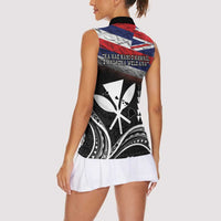 Hawaii Independence Day Women Sleeveless Polo Shirt La Kuokoa - Happy 28th November LT14 - Polynesian Pride