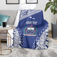 Toa Samoa Rugby Custom Blanket Go Champions Pacific Samoan Pattern - Polynesian Pride