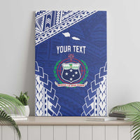 Toa Samoa Rugby Custom Canvas Wall Art Go Champions Pacific Samoan Pattern - Polynesian Pride