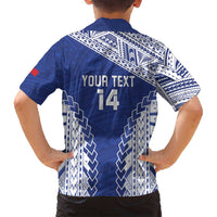 Toa Samoa Rugby Custom Family Matching Off Shoulder Maxi Dress and Hawaiian Shirt Go Champions Pacific Samoan Pattern LT14 - Polynesian Pride