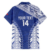 Toa Samoa Rugby Custom Family Matching Off Shoulder Maxi Dress and Hawaiian Shirt Go Champions Pacific Samoan Pattern LT14 - Polynesian Pride