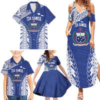 Toa Samoa Rugby Custom Family Matching Summer Maxi Dress and Hawaiian Shirt Go Champions Pacific Samoan Pattern LT14 - Polynesian Pride