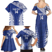 Toa Samoa Rugby Custom Family Matching Summer Maxi Dress and Hawaiian Shirt Go Champions Pacific Samoan Pattern LT14 - Polynesian Pride