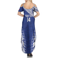 Toa Samoa Rugby Custom Family Matching Summer Maxi Dress and Hawaiian Shirt Go Champions Pacific Samoan Pattern LT14 - Polynesian Pride