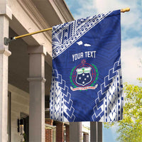 Toa Samoa Rugby Custom Garden Flag Go Champions Pacific Samoan Pattern LT14 House Flag Blue - Polynesian Pride