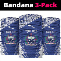 Toa Samoa Rugby Custom Neck Gaiter Go Champions Pacific Samoan Pattern - Polynesian Pride