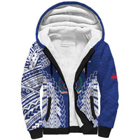Toa Samoa Rugby Custom Sherpa Hoodie Go Champions Pacific Samoan Pattern - Polynesian Pride
