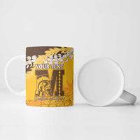 Personalized Mililani Hawaii High School Ceramic Mug Puakenikeni Lei Hawaiian Pattern - Polynesian Pride