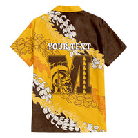Personalized Mililani Hawaii High School Family Matching Off Shoulder Short Dress and Hawaiian Shirt Puakenikeni Lei Hawaiian Pattern - Polynesian Pride