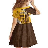 Personalized Mililani Hawaii High School Family Matching Summer Maxi Dress and Hawaiian Shirt Puakenikeni Lei Hawaiian Pattern - Polynesian Pride