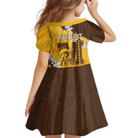 Personalized Mililani Hawaii High School Family Matching Tank Maxi Dress and Hawaiian Shirt Puakenikeni Lei Hawaiian Pattern - Polynesian Pride