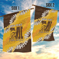 Personalized Mililani Hawaii High School Garden Flag Puakenikeni Lei Hawaiian Pattern - Polynesian Pride
