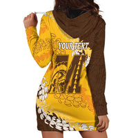 Personalized Mililani Hawaii High School Hoodie Dress Puakenikeni Lei Hawaiian Pattern - Polynesian Pride