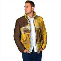 Personalized Mililani Hawaii High School Padded Jacket Puakenikeni Lei Hawaiian Pattern - Polynesian Pride