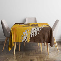 Personalized Mililani Hawaii High School Tablecloth Puakenikeni Lei Hawaiian Pattern - Polynesian Pride