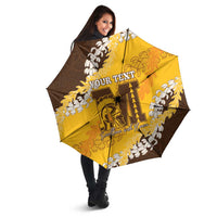 Personalized Mililani Hawaii High School Umbrella Puakenikeni Lei Hawaiian Pattern - Polynesian Pride