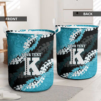 Personalized Kapolei Hawaii High School Laundry Basket Puakenikeni Lei Hawaiian Pattern - Polynesian Pride