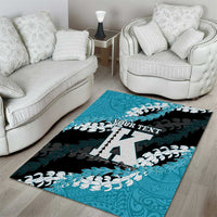 Personalized Kapolei Hawaii High School Area Rug Puakenikeni Lei Hawaiian Pattern - Polynesian Pride