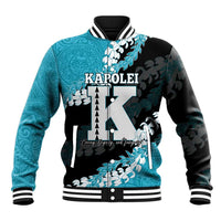 Personalized Kapolei Hawaii High School Baseball Jacket Puakenikeni Lei Hawaiian Pattern - Polynesian Pride