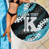 Personalized Kapolei Hawaii High School Beach Blanket Puakenikeni Lei Hawaiian Pattern - Polynesian Pride