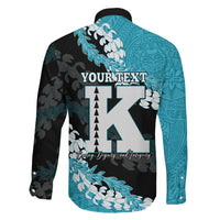 Personalized Kapolei Hawaii High School Family Matching Long Sleeve Bodycon Dress and Hawaiian Shirt Puakenikeni Lei Hawaiian Pattern LT14 - Polynesian Pride