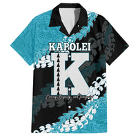 Personalized Kapolei Hawaii High School Family Matching Off The Shoulder Long Sleeve Dress and Hawaiian Shirt Puakenikeni Lei Hawaiian Pattern - Polynesian Pride