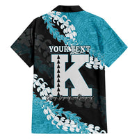 Personalized Kapolei Hawaii High School Family Matching Off The Shoulder Long Sleeve Dress and Hawaiian Shirt Puakenikeni Lei Hawaiian Pattern - Polynesian Pride