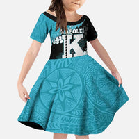 Personalized Kapolei Hawaii High School Family Matching Off Shoulder Maxi Dress and Hawaiian Shirt Puakenikeni Lei Hawaiian Pattern - Polynesian Pride