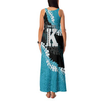 Personalized Kapolei Hawaii High School Family Matching Tank Maxi Dress and Hawaiian Shirt Puakenikeni Lei Hawaiian Pattern - Polynesian Pride