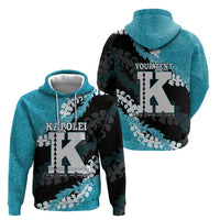 Personalized Kapolei Hawaii High School Hoodie Puakenikeni Lei Hawaiian Pattern - Polynesian Pride