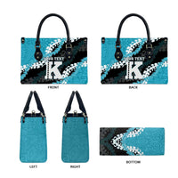 Personalized Kapolei Hawaii High School Leather Bag Puakenikeni Lei Hawaiian Pattern - Polynesian Pride