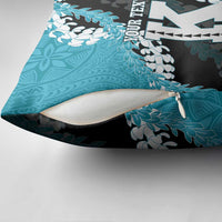 Personalized Kapolei Hawaii High School Pillow Cover Puakenikeni Lei Hawaiian Pattern - Polynesian Pride