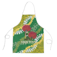 Personalized Leilehua Hawaii High School Apron Puakenikeni Lei Hawaiian Pattern - Polynesian Pride
