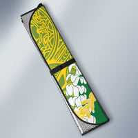 Personalized Leilehua Hawaii High School Auto Sun Shade Puakenikeni Lei Hawaiian Pattern - Polynesian Pride