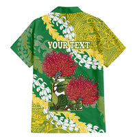 Personalized Leilehua Hawaii High School Family Matching Mermaid Dress and Hawaiian Shirt Puakenikeni Lei Hawaiian Pattern - Polynesian Pride