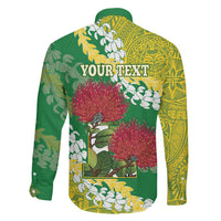 Personalized Leilehua Hawaii High School Family Matching Mermaid Dress and Hawaiian Shirt Puakenikeni Lei Hawaiian Pattern LT14 - Polynesian Pride