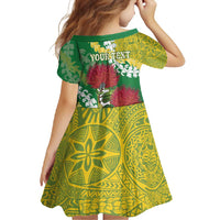 Personalized Leilehua Hawaii High School Family Matching Summer Maxi Dress and Hawaiian Shirt Puakenikeni Lei Hawaiian Pattern - Polynesian Pride
