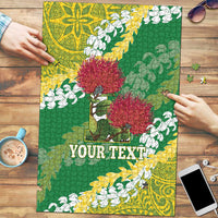 Personalized Leilehua Hawaii High School Puzzle Puakenikeni Lei Hawaiian Pattern - Polynesian Pride