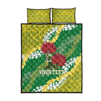 Personalized Leilehua Hawaii High School Quilt Bed Set Puakenikeni Lei Hawaiian Pattern - Polynesian Pride