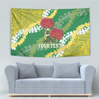 Personalized Leilehua Hawaii High School Tapestry Puakenikeni Lei Hawaiian Pattern - Polynesian Pride