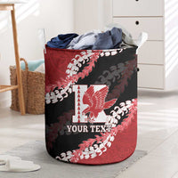 Personalized Kalani Hawaii High School Laundry Basket Puakenikeni Lei Hawaiian Pattern - Polynesian Pride