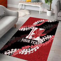 Personalized Kalani Hawaii High School Area Rug Puakenikeni Lei Hawaiian Pattern - Polynesian Pride