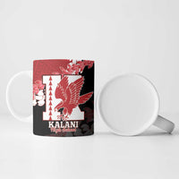 Personalized Kalani Hawaii High School Ceramic Mug Puakenikeni Lei Hawaiian Pattern - Polynesian Pride