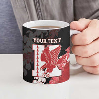 Personalized Kalani Hawaii High School Ceramic Mug Puakenikeni Lei Hawaiian Pattern - Polynesian Pride