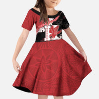 Personalized Kalani Hawaii High School Family Matching Off Shoulder Maxi Dress and Hawaiian Shirt Puakenikeni Lei Hawaiian Pattern - Polynesian Pride